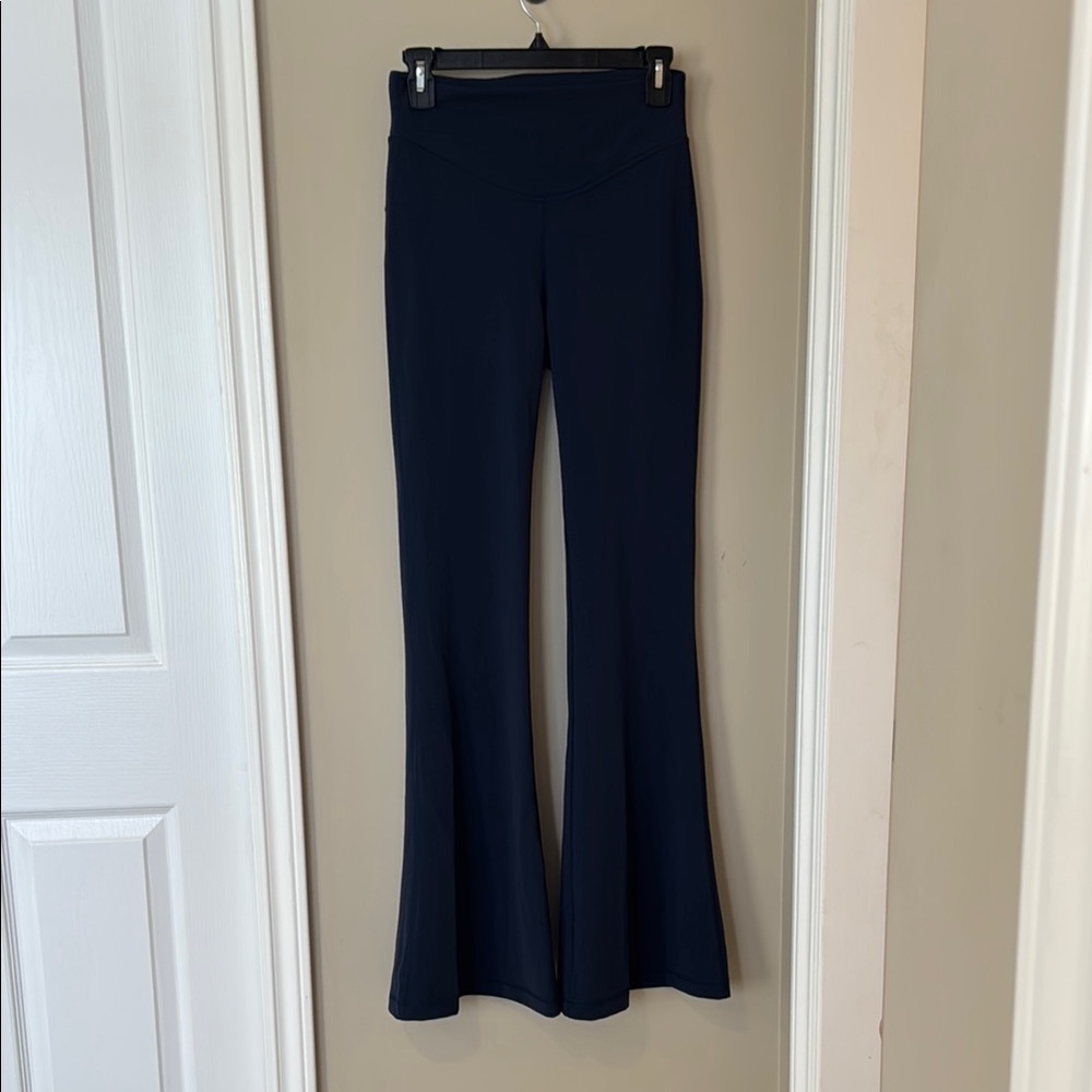 Women's Navy Flare Pants